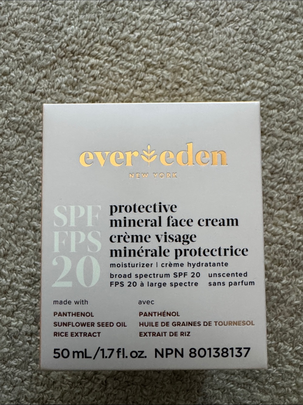 SPF 20 Protective Mineral Face Cream - 1.7oz